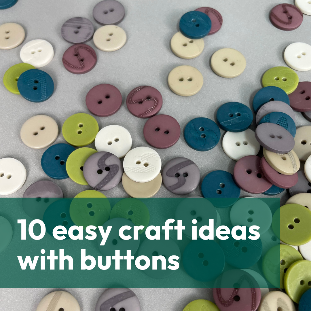 10 easy craft ideas with buttons – Our Social Fabric