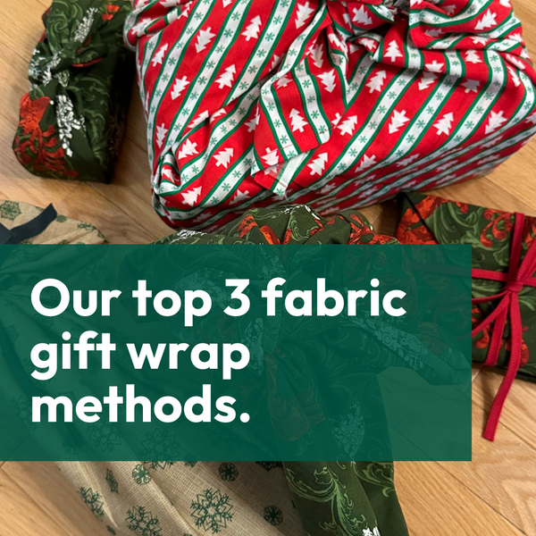 Our top 3 fabric gift wrap methods