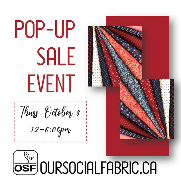 OSF Pop-Up Sale, Thurs Oct 8, 2020, 12-6pm