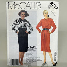 Load image into Gallery viewer, Vintage MCCALL&#39;S Pattern, Misses&#39; Dress &amp; Belt (PMC2717)
