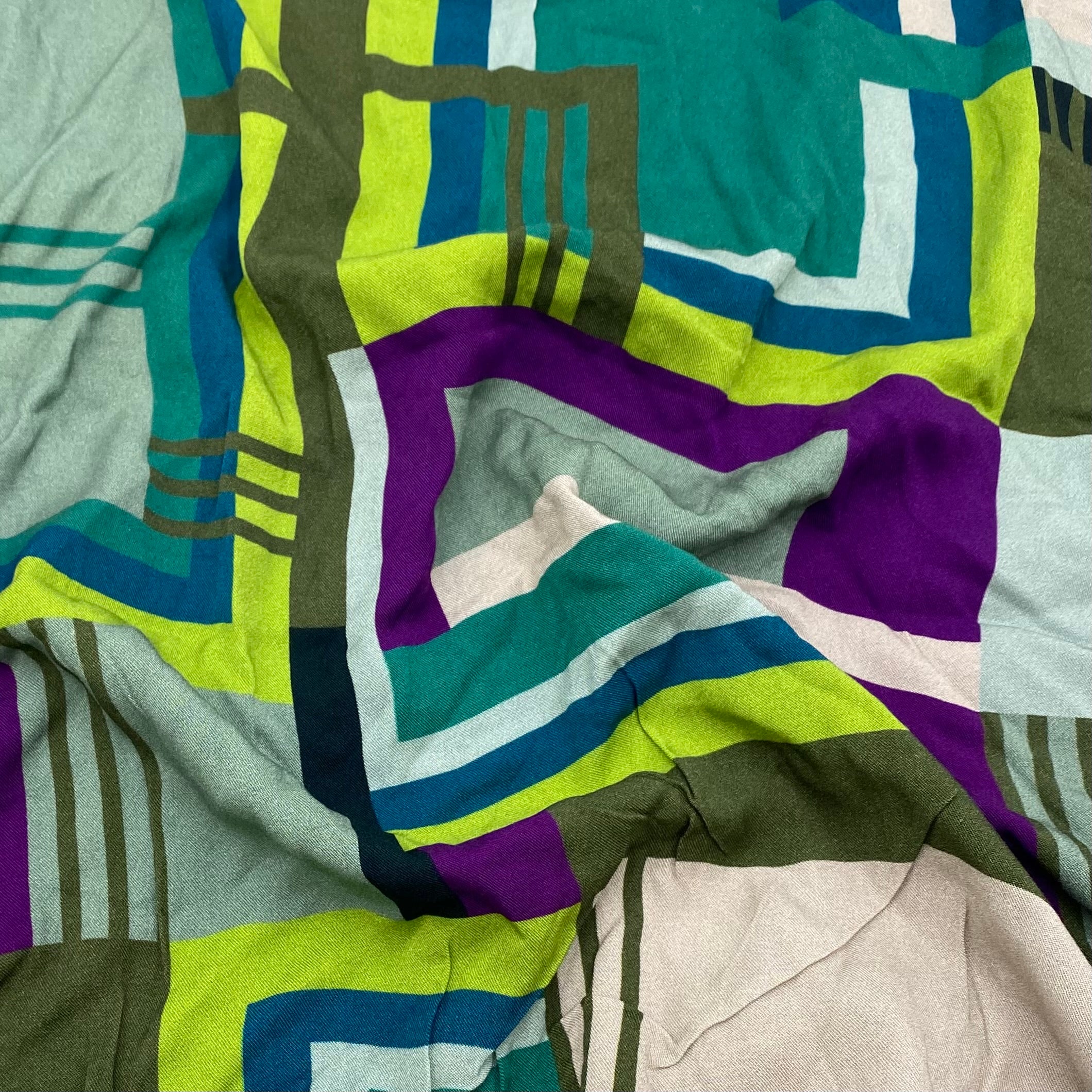 Rayon Dress Weight - Geo Blocks (WDW3356)