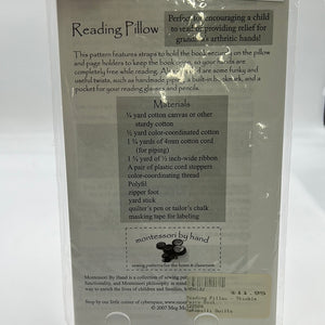 Montessori by Hand "Reading Pillow" Quilt Pattern (PXX0513)