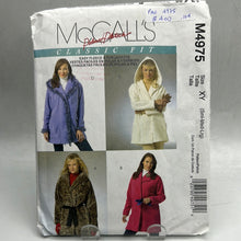 Load image into Gallery viewer, MCCALL&#39;S Pattern, Misses&#39;Lined and Unlined Jackets and Flower (PMC4975)
