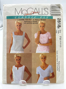 MCCALL'S Pattern, Misses' Tops (PMC2818A)