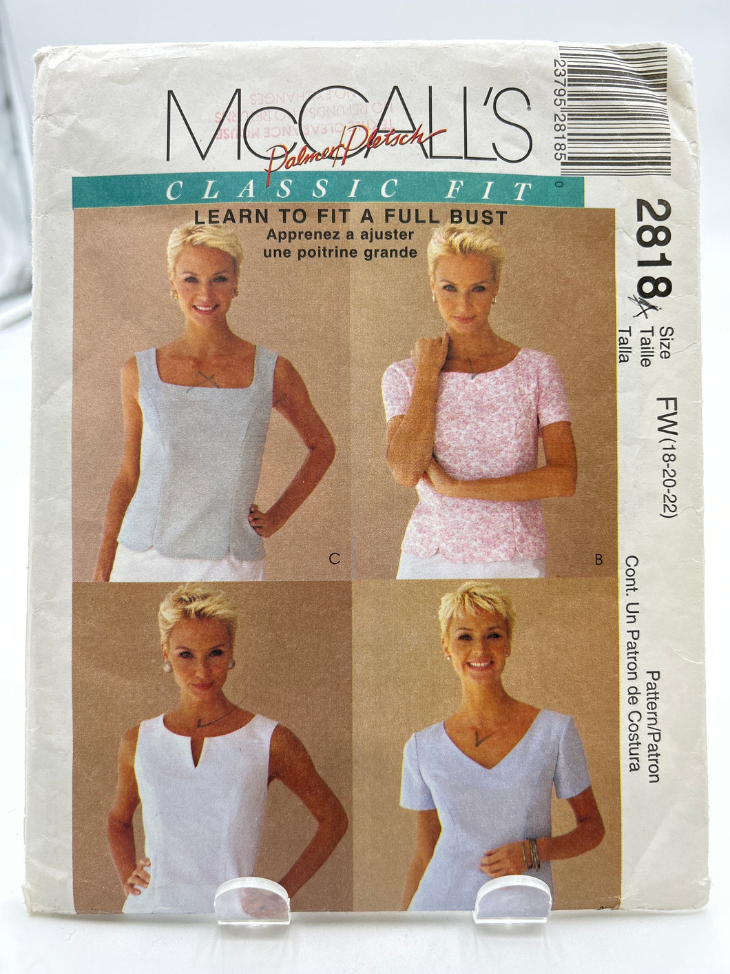 MCCALL'S Pattern, Misses' Tops (PMC2818A)