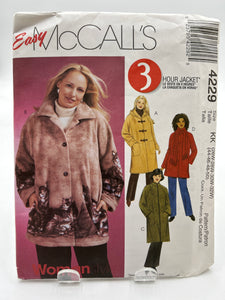 MCCALL'S 20+ Pattern, Women's Petite Unlined Jacket (PMC4229)