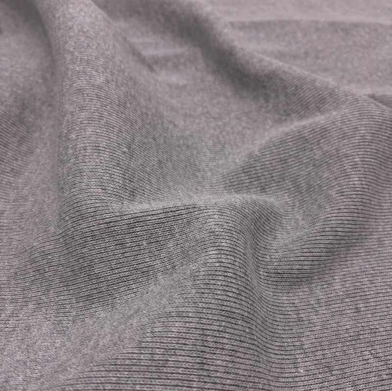 Cotton Heavy Rib - Heather Grey (KRB0663:65)