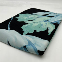 Load image into Gallery viewer, Large Scale Slinky Knit, Black Blue &amp; Green Floral (KIT0191)
