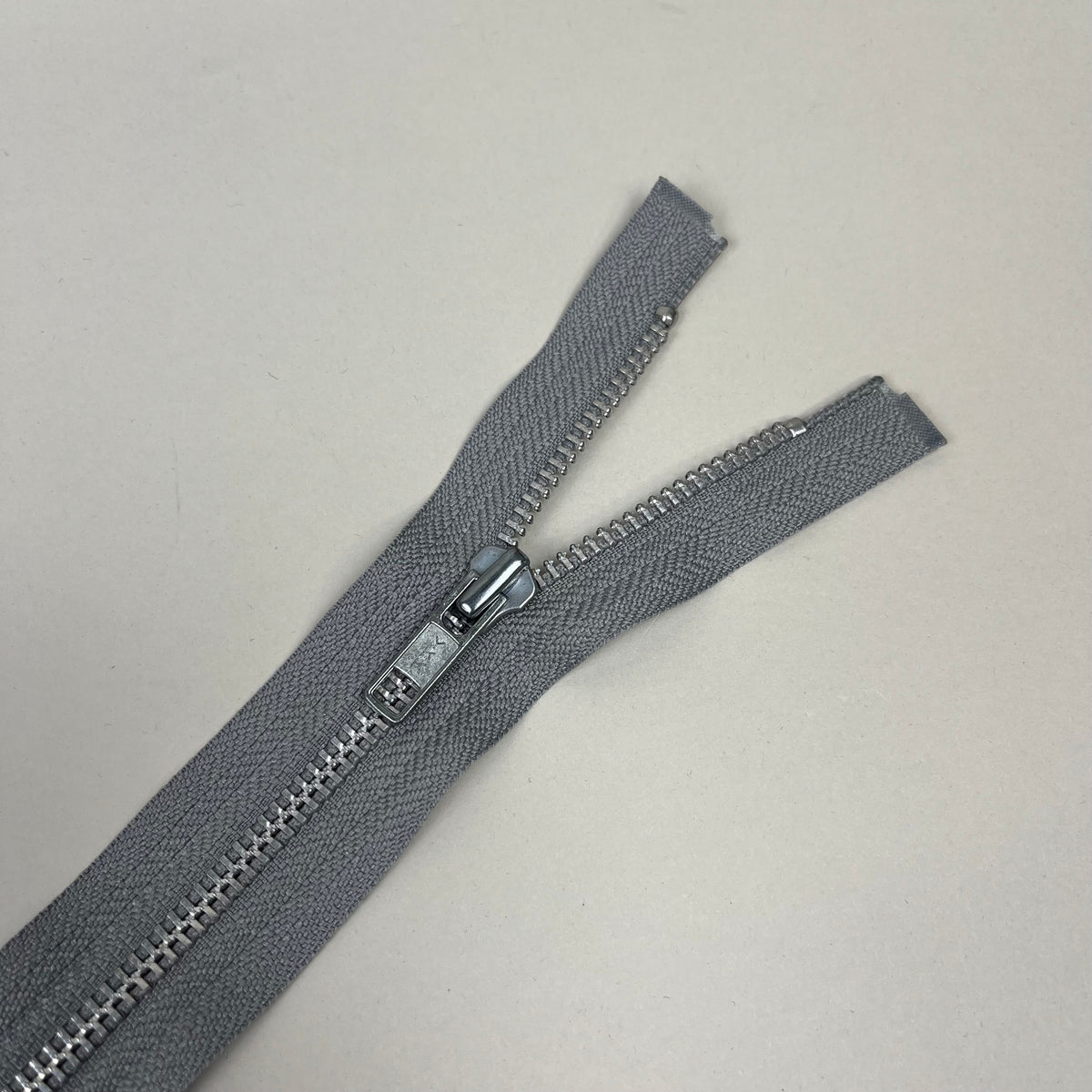 5 Separating Metal Zippers - Brackish & Silver 27" (NZP0527)