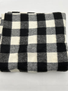 Wool Blend Coat Weight, Black & White Check (WCW0272:273)