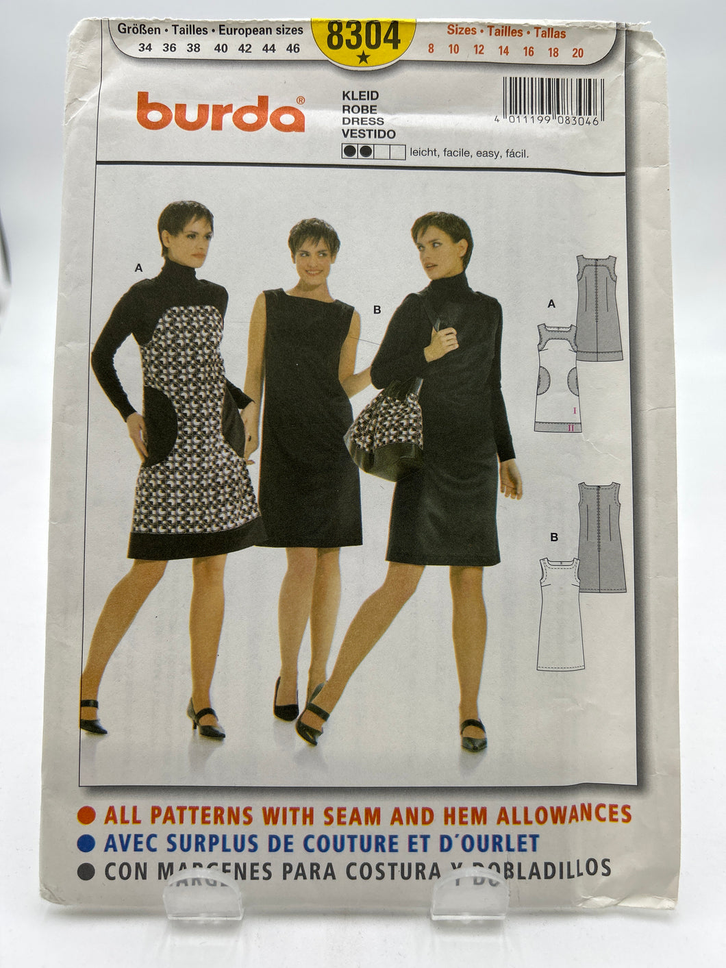 BURDA Pattern, Misses' Dress (PBR8304)