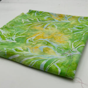Batik Quilting Cotton, Bright Yellow & Green (WQC2449)