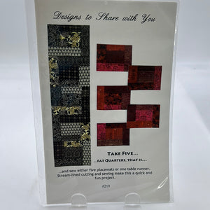 Ursula Riegel "Take Five..." Quilt Pattern (PXX0526)