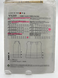 VOGUE Pattern, Misses' Skirts (PVO9209)
