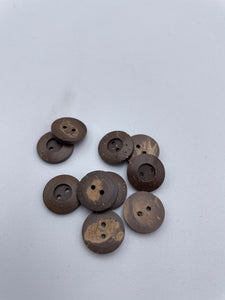 Plastic Buttons, Brown (NBU0503)