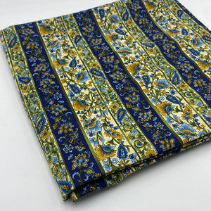 Hoffman Quilting Cotton, Blue, Green & Gold (WQC1551,1646)