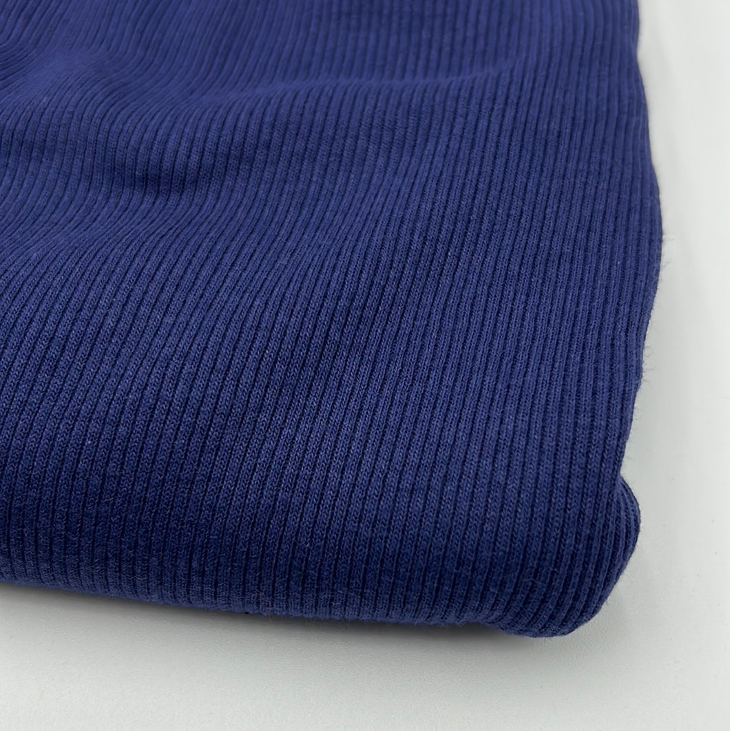 Cotton Modal Rib Knit - Steel Blue