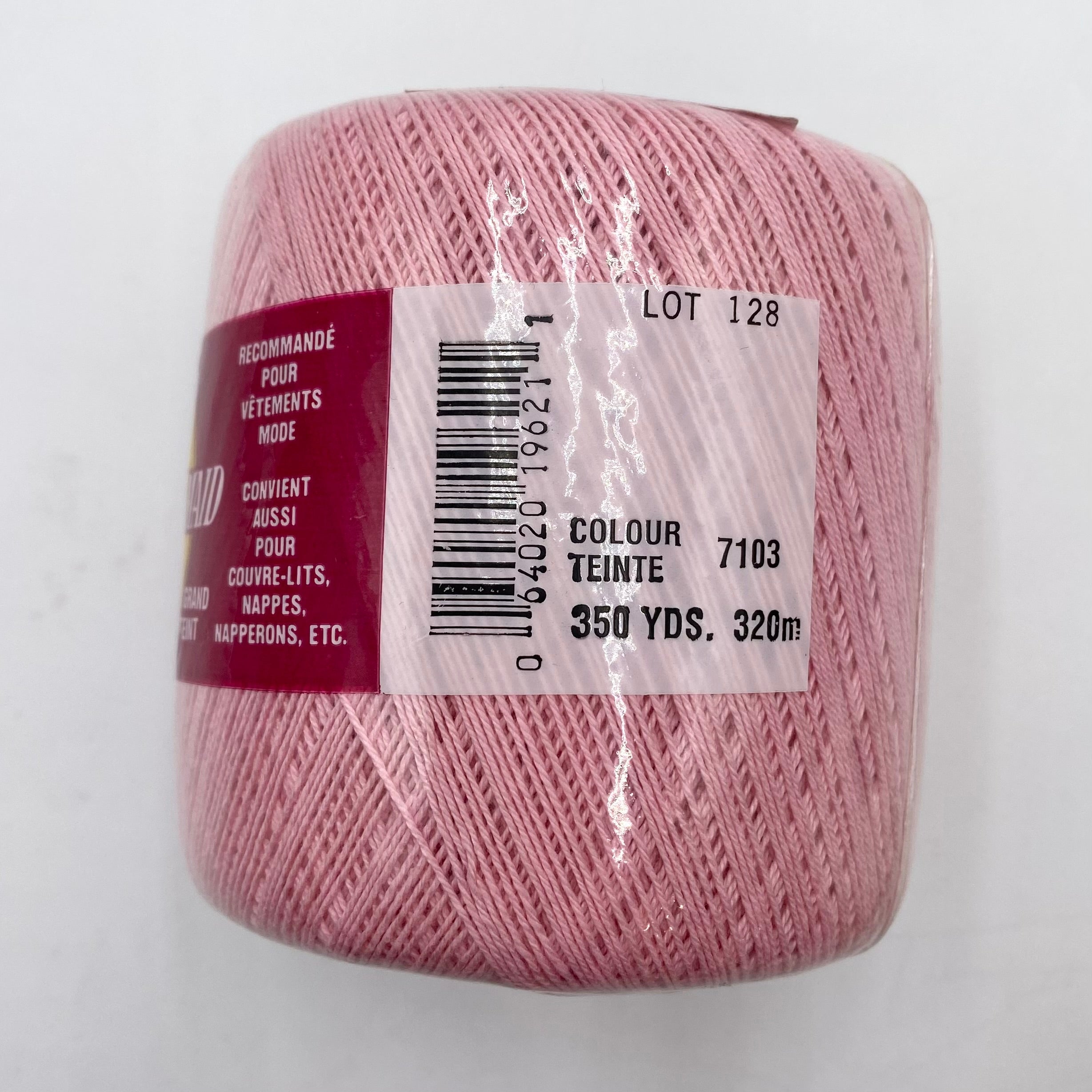 Mercerized Cotton Lace Weight Yarn - Peony Pink  (NYN0320)