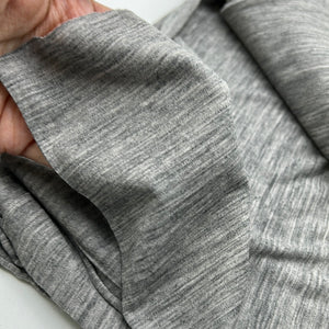 Merino Wool Jersey, Stone Heather Grey (KJE0805:810)