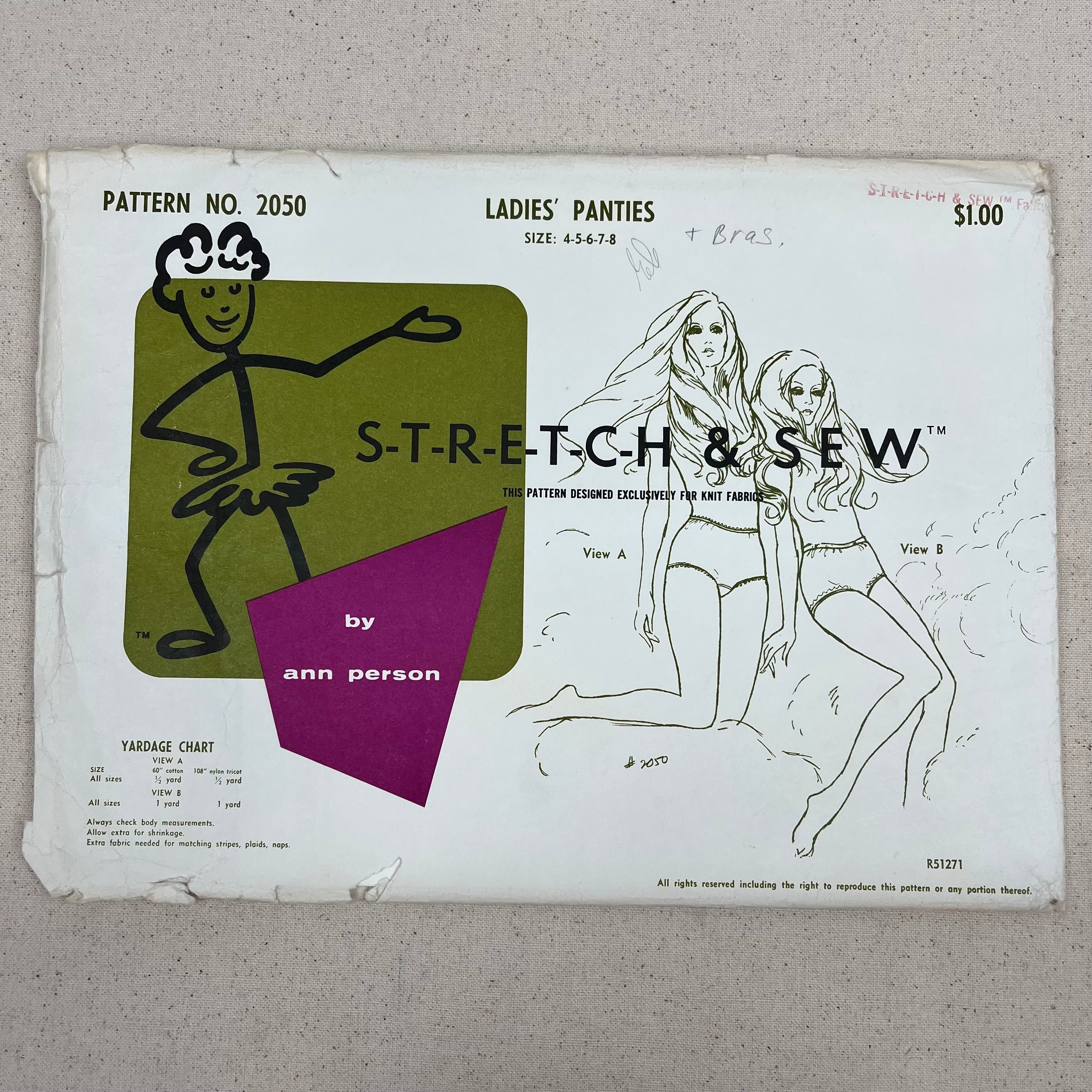 Stretch & Sew Pattern - 2050 Panties (NPA0527)