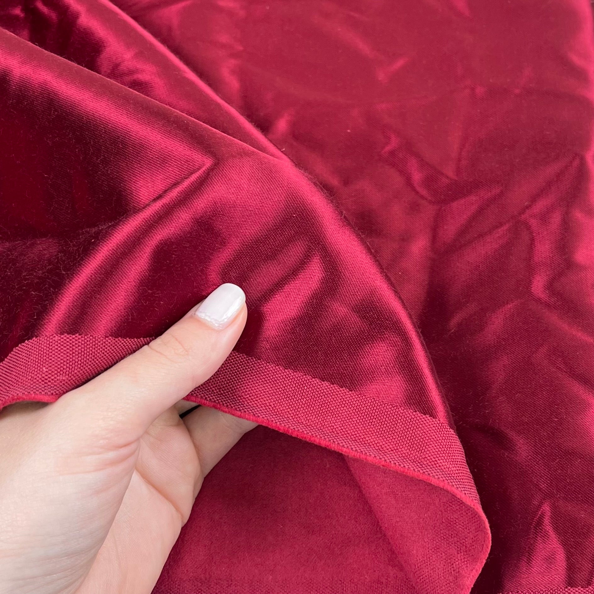 Cotton Blend Kasha Lining - Garnet (WLN0074)