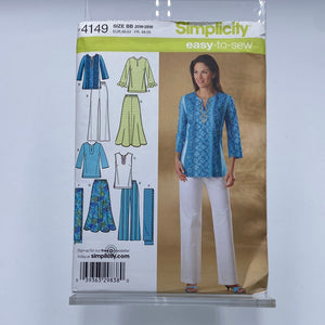 SIMPLICITY Pattern Skirt, Pants, Tunic, Scarf (PSI4149)