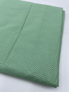 RJR Quilting Cotton, Apple Green, White Dots (WQC2366)
