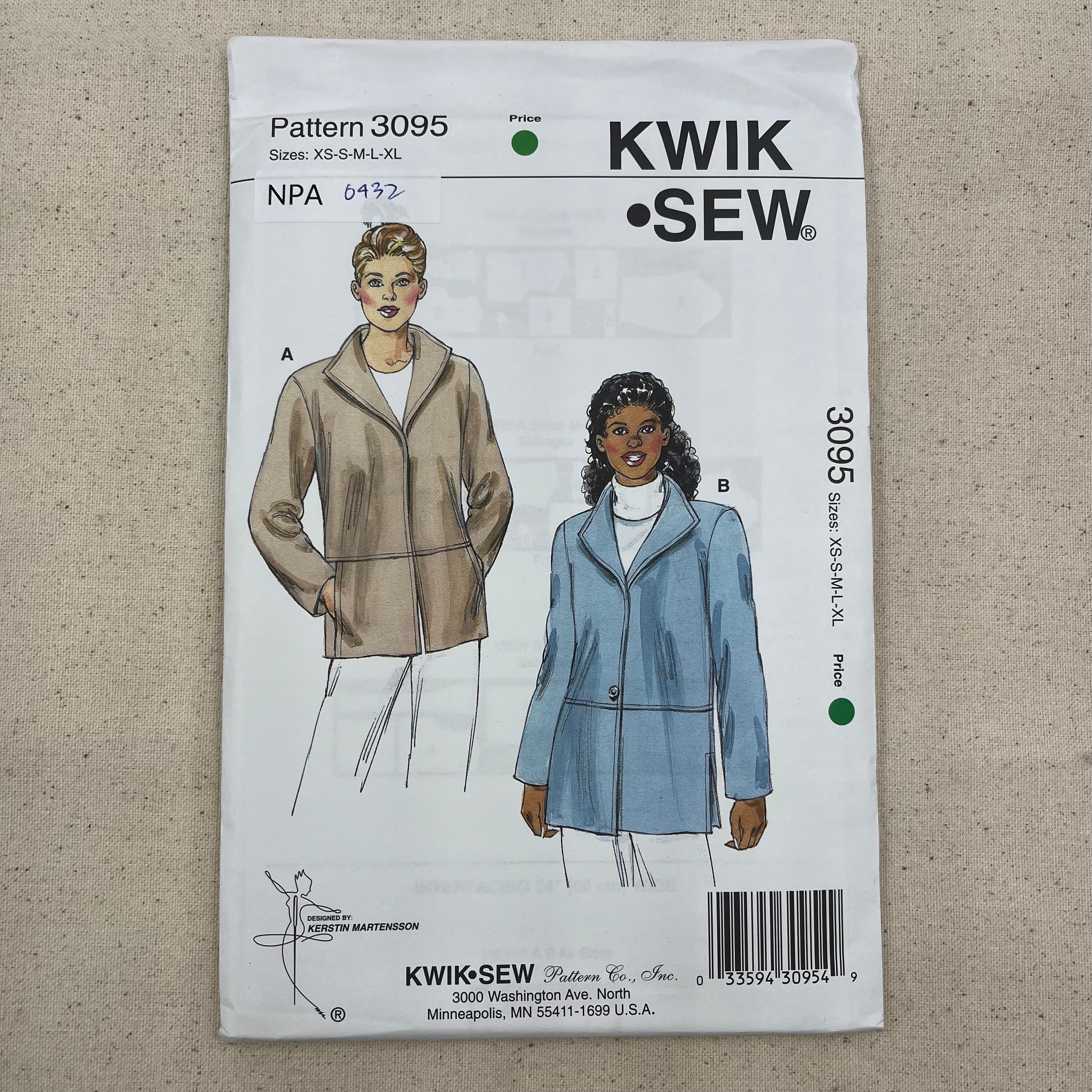 Kwik Sew Pattern - 3095 Jackets (NPA0432)
