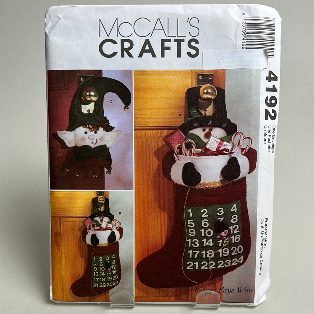 MCCALL'S Pattern, Christmas Decor (PMC4192)