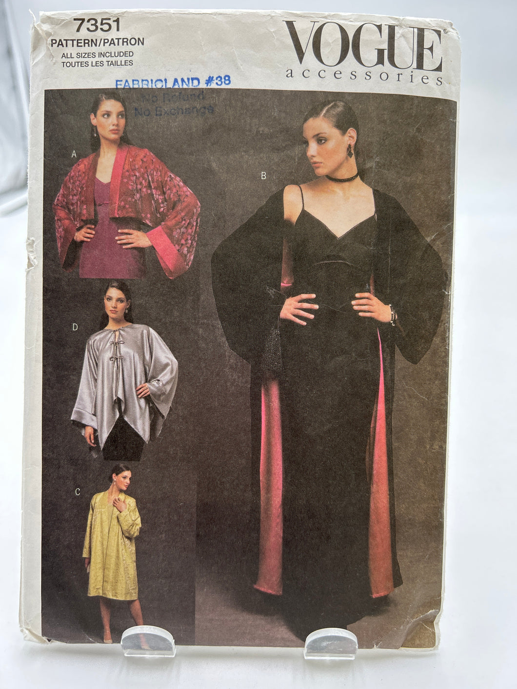 VOGUE Pattern, Misses' Evening Kimonos (PVO7351)