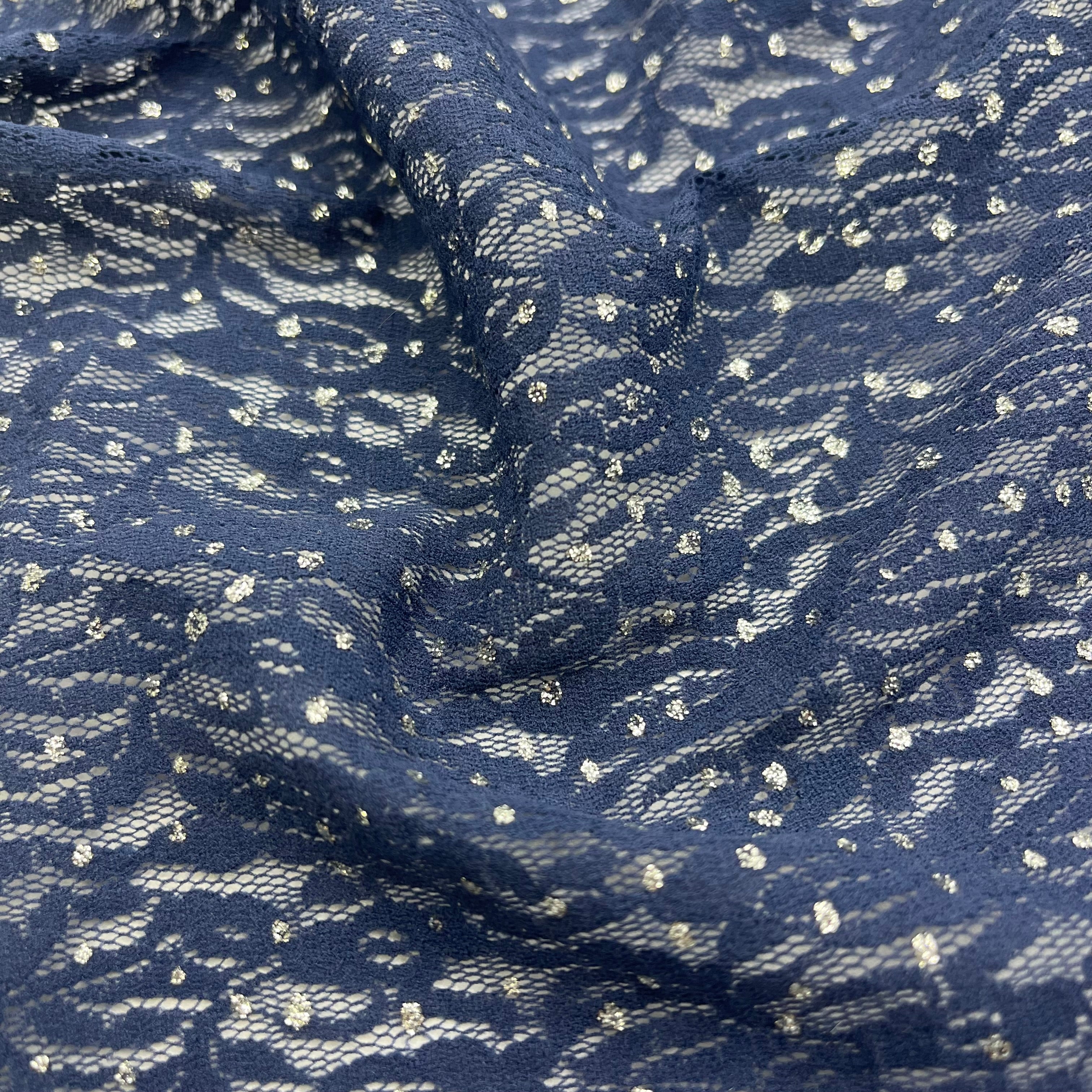 Knit Lace - Navy Sparkle (KLM0265)