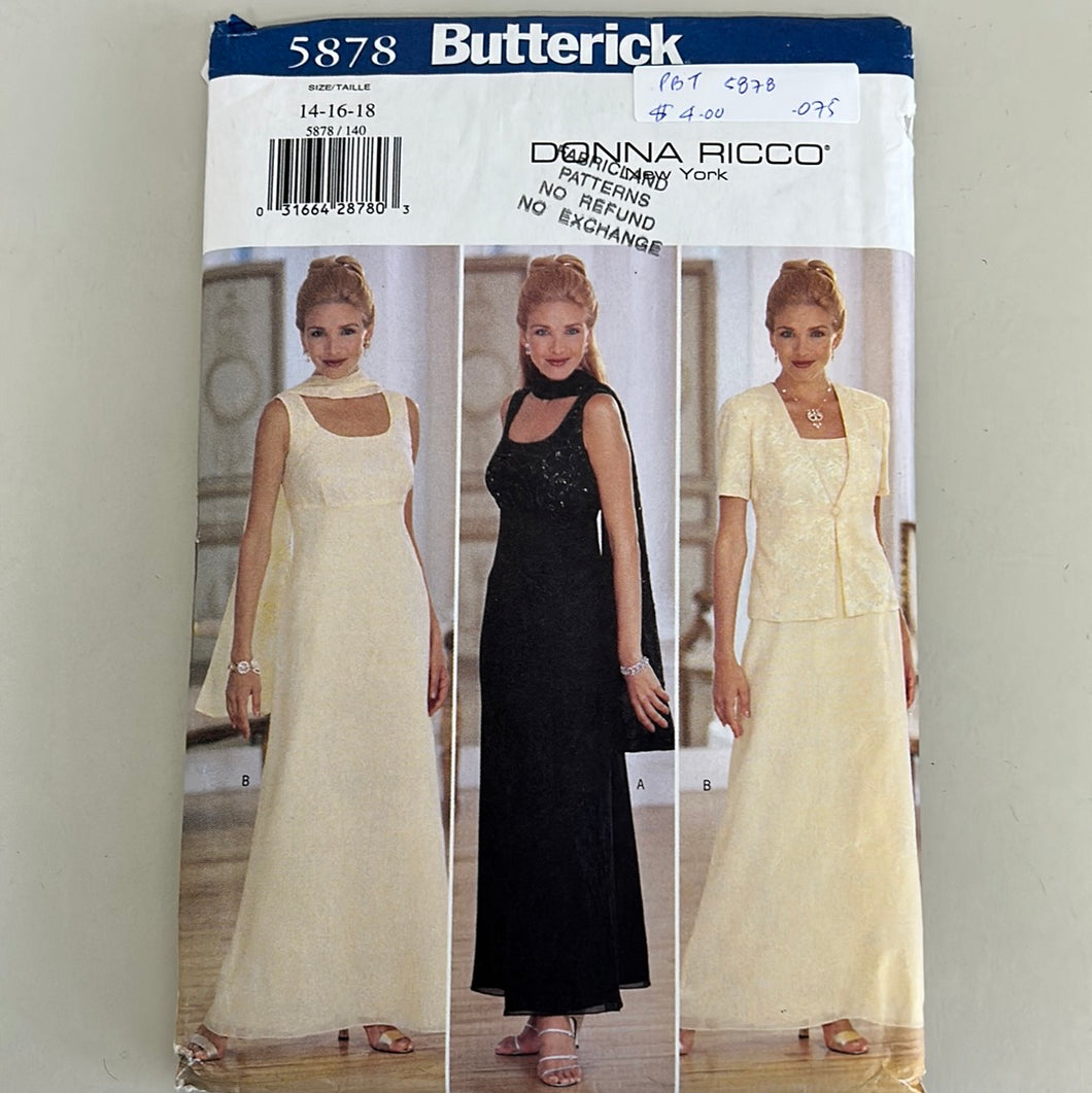BUTTERICK Pattern, Misses' Dress (PBT5878)