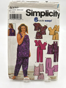 SIMPLICITY 20+ Pattern, Women's Top and Pants (PSI9772)
