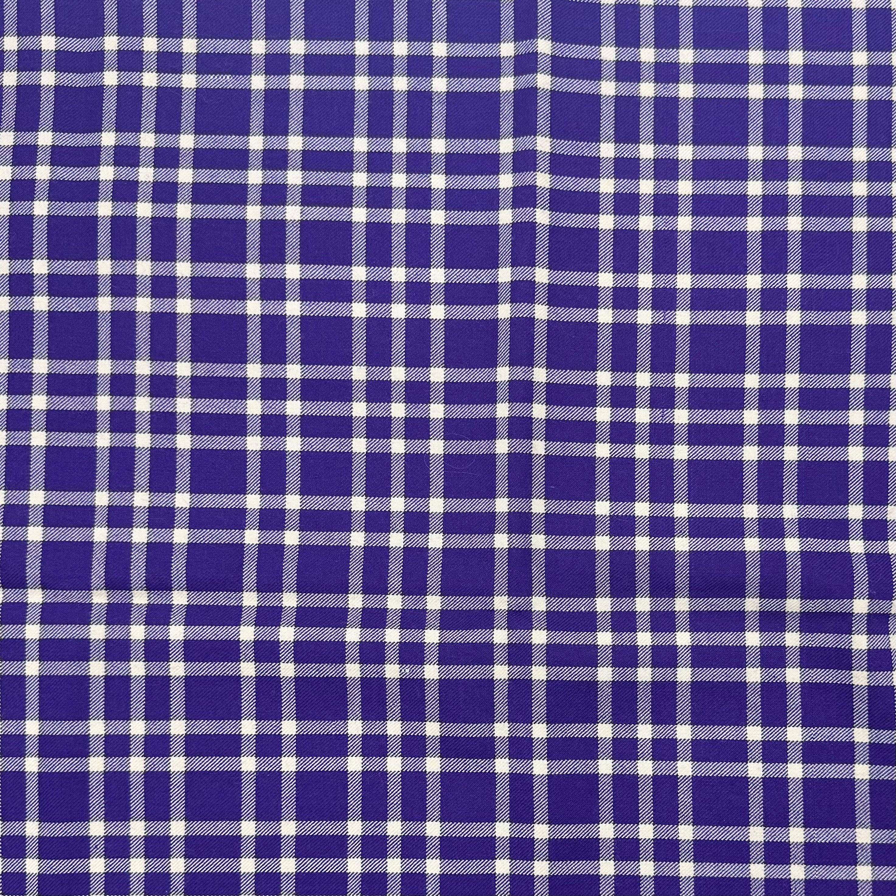 Wool Blend Suiting - Purple Plaid (WSW0773)