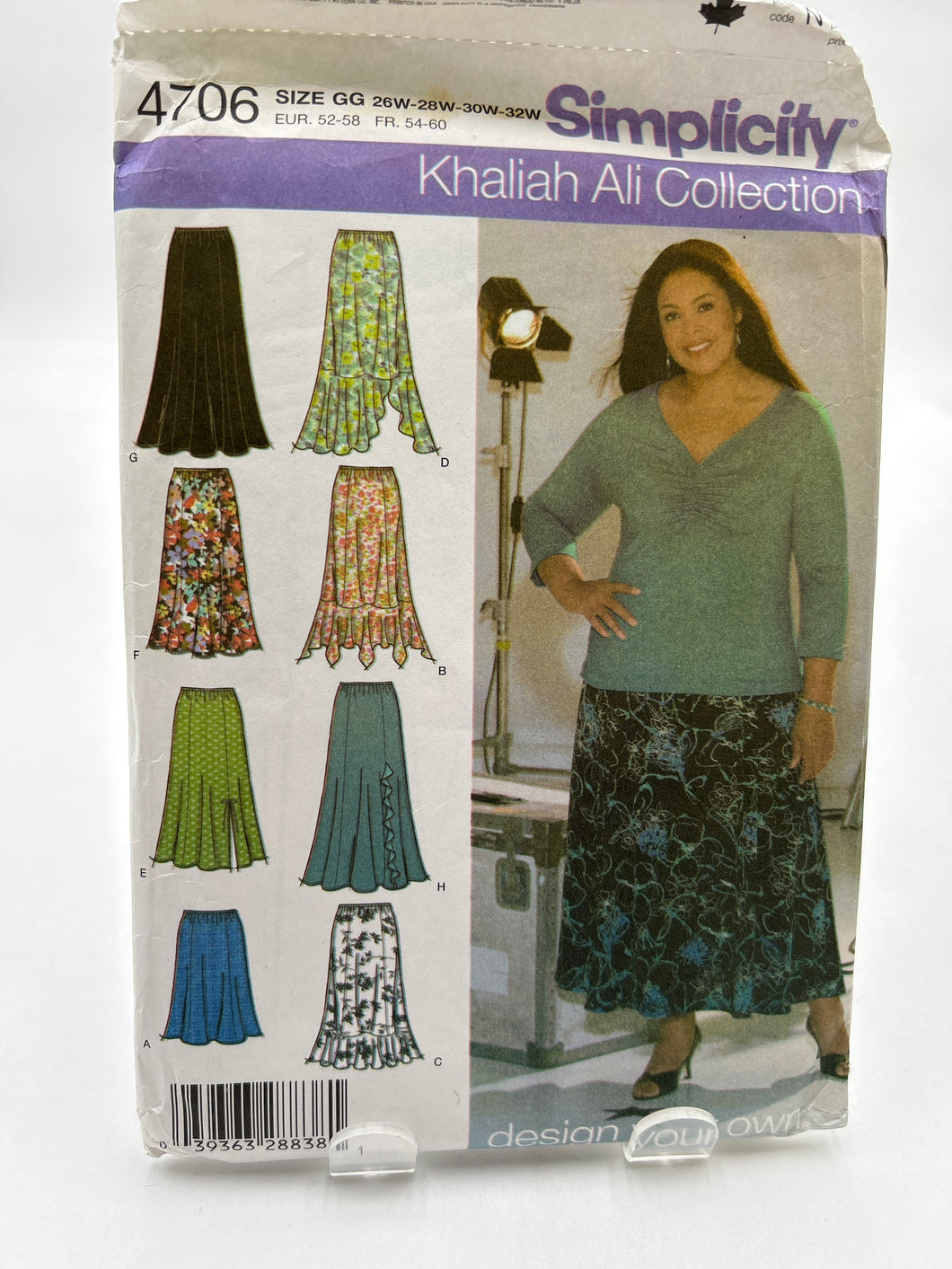 SIMPLICITY 20+ Pattern, Women's Petite Skirts (PSI4706)