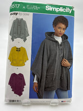 Load image into Gallery viewer, SIMPLICITY Pattern, Misses&#39; Poncho (PSI8517)
