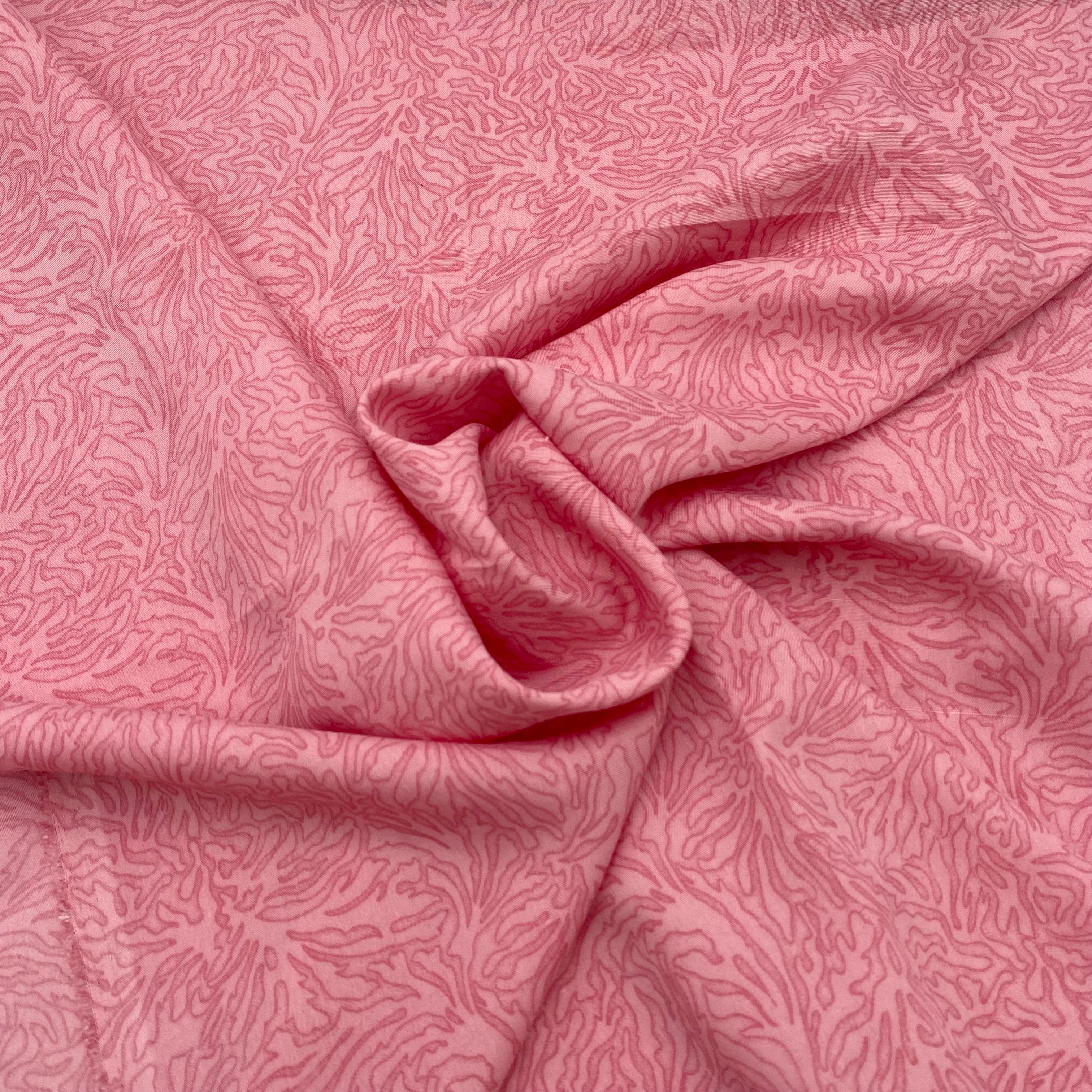 Viscose Blouse Weight Print - Rose Pink (WDW3145)