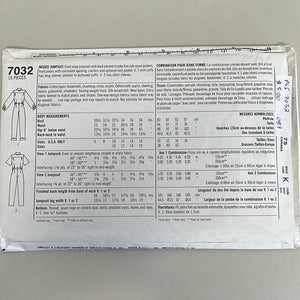 SIMPLICITY Vintage Pattern, Misses Jumpsuit (PSI7032)