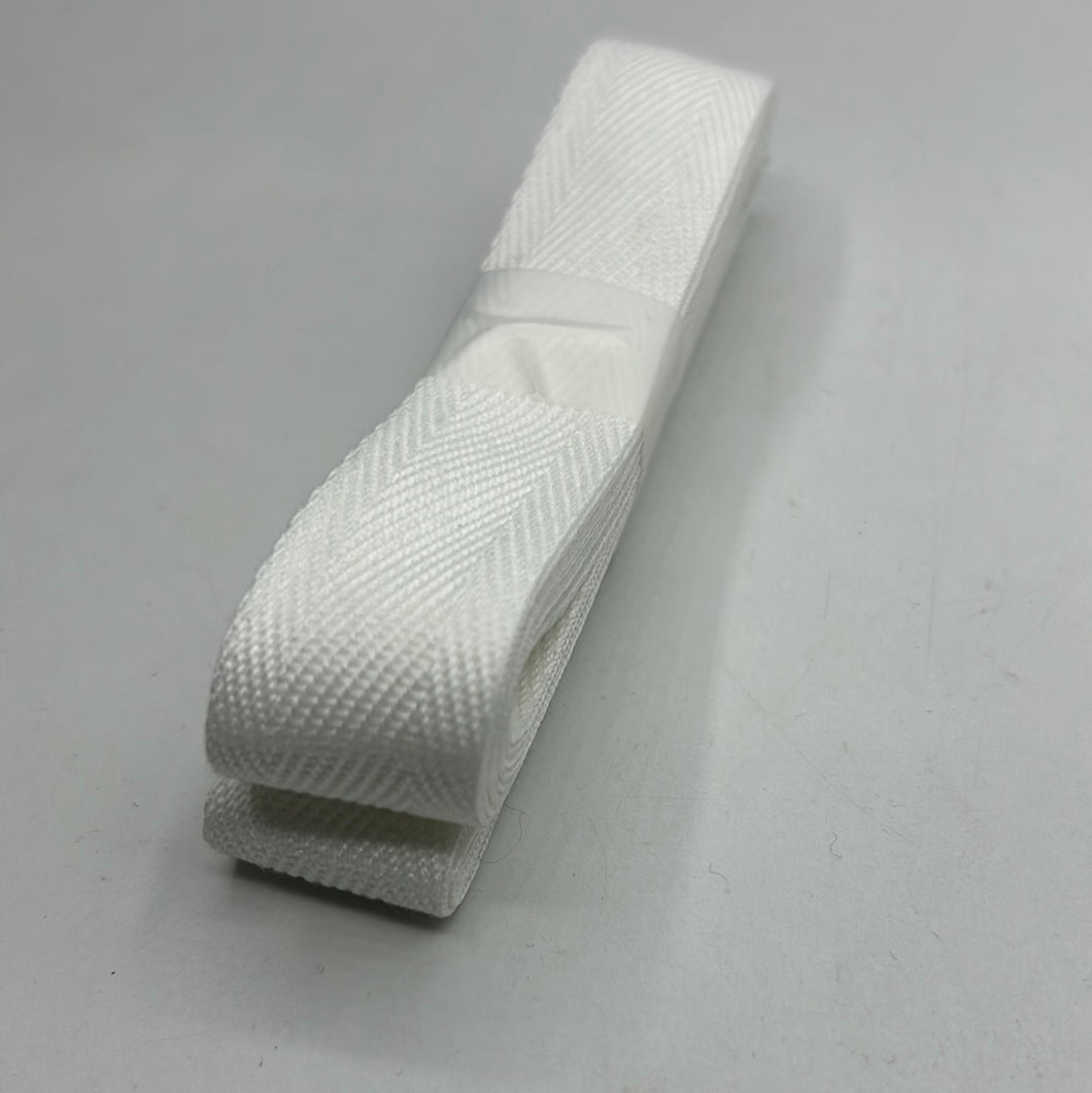 25mm Synthetic Twill Tape, White (NTT0025)