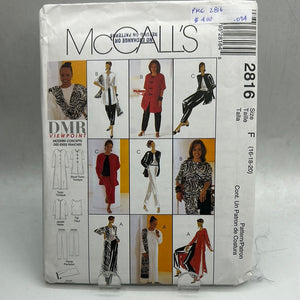 MCCALL'S Pattern, Misses' Petite Tunic, Top, Pull-on Pants and Scarf (PMC2816)