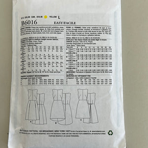 BUTTERICK Pattern, Misses' Dress (PBT6016)