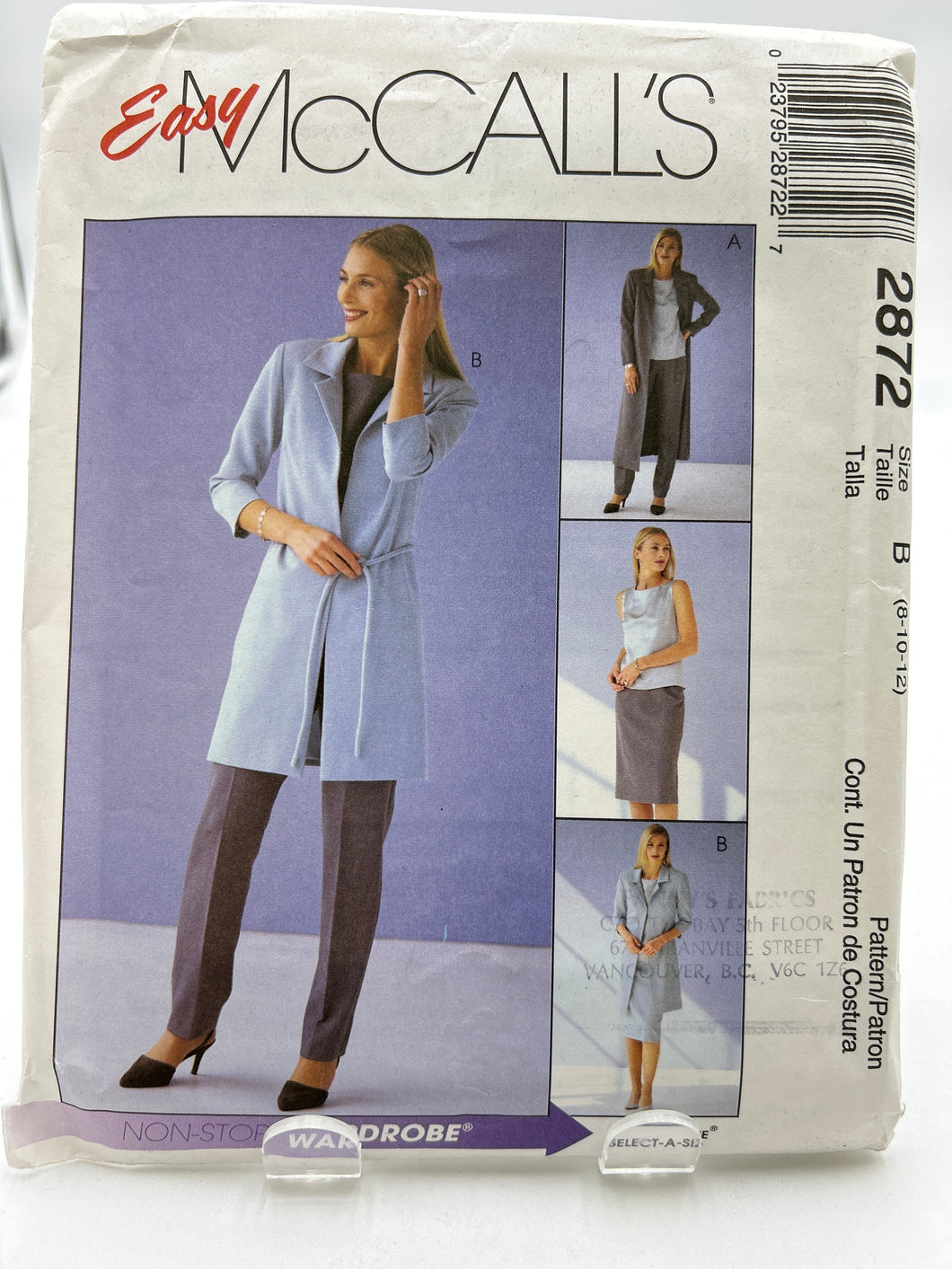 MCCALL'S Pattern, Misses' Outfit (PMC2872)