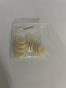 Buttons, Plastic, 1.9cm, Beige (NBU0427)