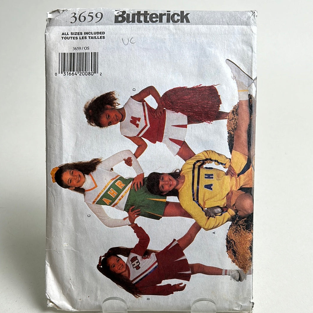 BUTTERICK Pattern, Cheerleader Costume (PBT3659)