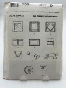 MCCALL'S Pattern, Pillow Essentials (PMC8661)