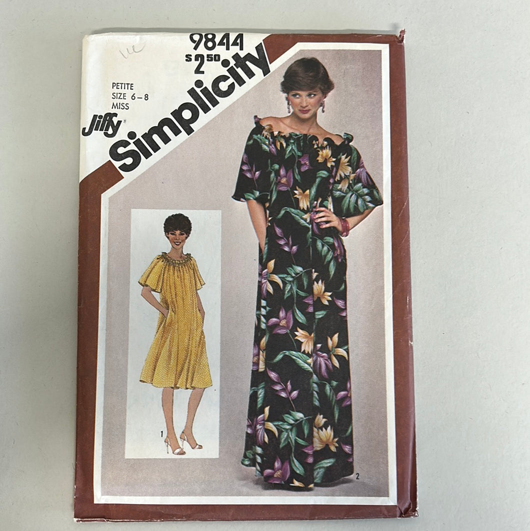 SIMPLICITY Vintage Pattern, Misses Dress (PSI9844)