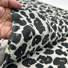 Load image into Gallery viewer, Cotton Jersey, Taupe &amp; Black (KJE1120)
