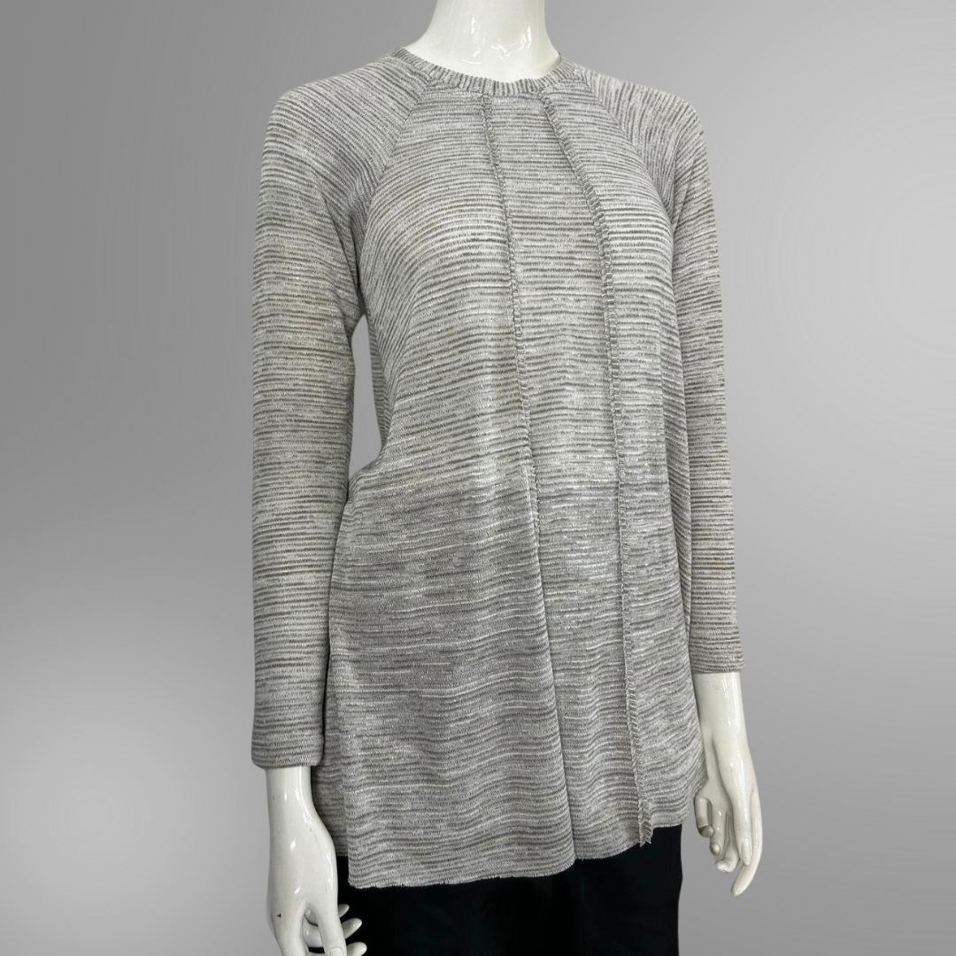 Variegated Viscose Sweater Knit, Ecru (KSW0464:465)