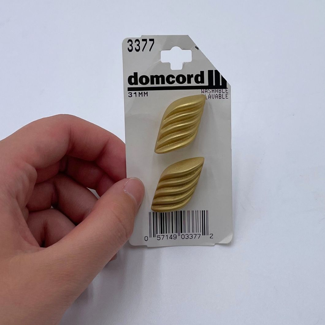 Plastic Buttons, Gold (NBU0490)