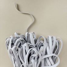 Load image into Gallery viewer, ¼&quot; (6mm) Braided Elastic - White, by the spool or 10m (NEL0049:50)
